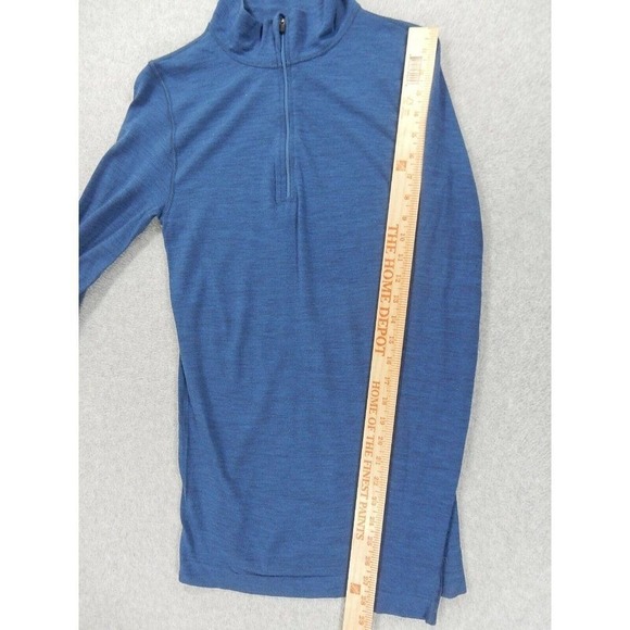 Redington Wool Blend 1/2 Zip Base Layer Pullover‎ Shirt (Men's Medium) Blue - Picture 3 of 11